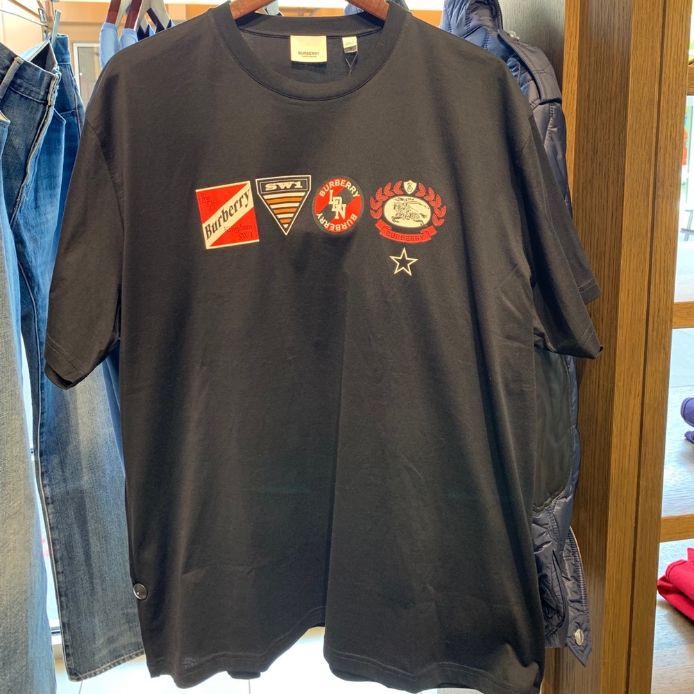 Burberry Black Print Tee